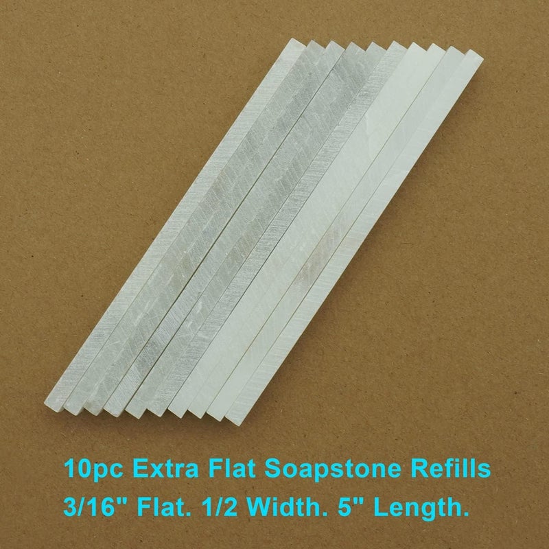 VASTOOLS Flat Soapstone Holder Set Pack of 12pcs, Mark White Clear and Removable Markings, 10pcs Flat Soapstone Replacement, Best for Welding - Image 4